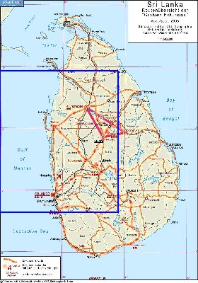 Administratives carte de Sri Lanka