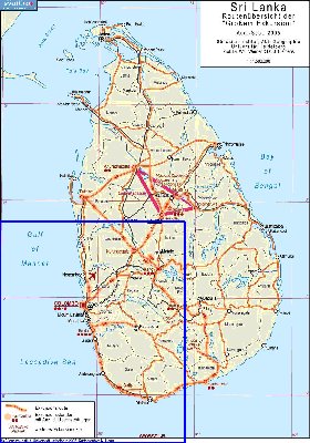 Administratives carte de Sri Lanka