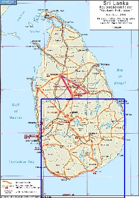 Administratives carte de Sri Lanka