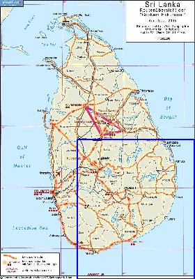 Administratives carte de Sri Lanka