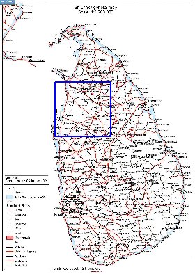 mapa de Sri Lanka
