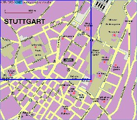 mapa de Estugarda