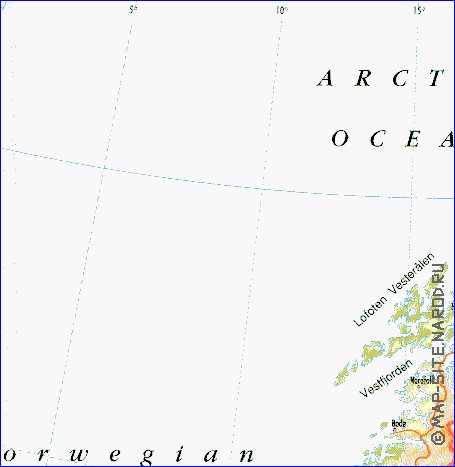 mapa de Suecia em ingles