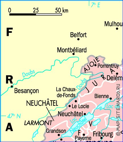 Administratives carte de Suisse