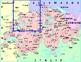 Administratives carte de Suisse