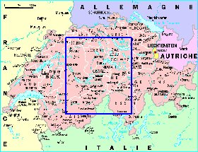 Administratives carte de Suisse