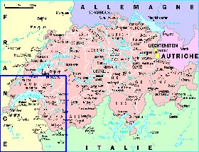 Administratives carte de Suisse