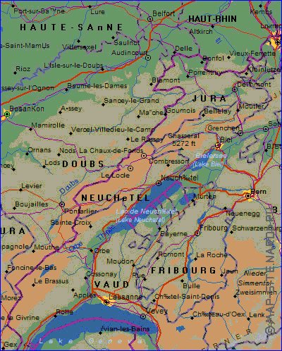 Administratives carte de Suisse