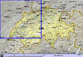 Fisica mapa de Suica