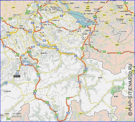 mapa de Suica