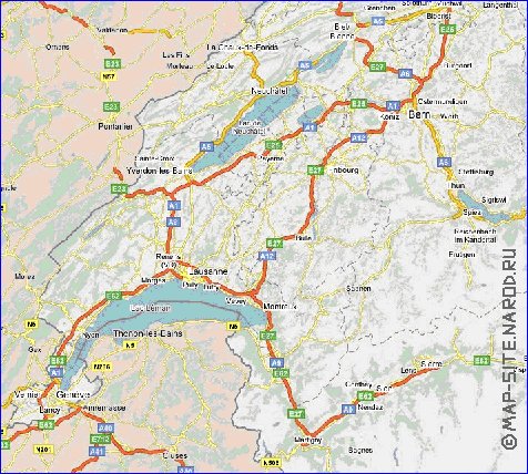 mapa de Suica