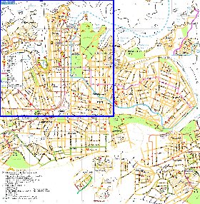 carte de Sydney en anglais