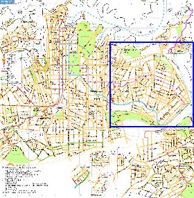 mapa de Sydney em ingles