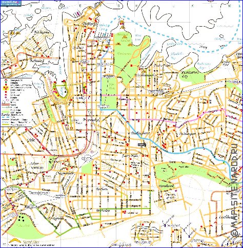 mapa de Sydney em ingles