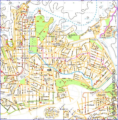 mapa de Sydney em ingles