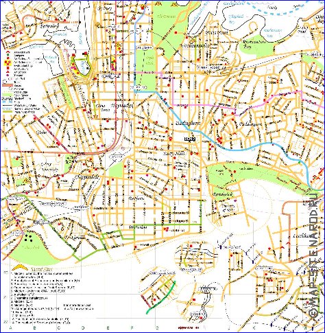 mapa de Sydney em ingles