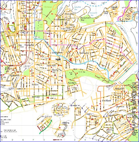 mapa de Sydney em ingles