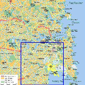 carte de Sydney en allemand