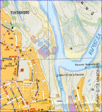 Transport carte de Syktyvkar