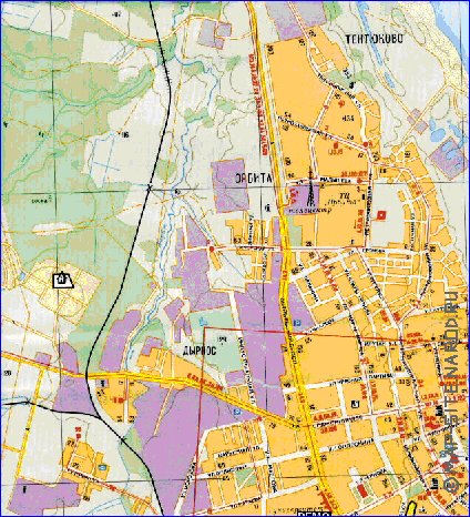 Transport carte de Syktyvkar