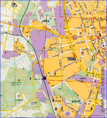 Transport carte de Syktyvkar