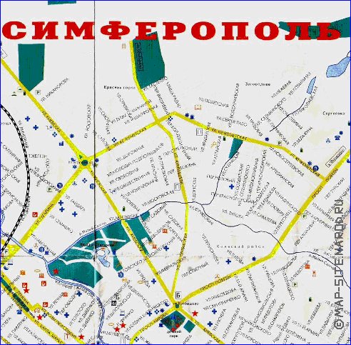 mapa de Simferopol