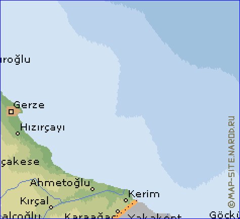 carte de  il Sinop