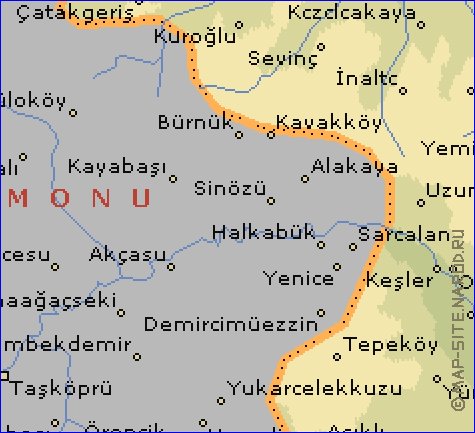 mapa de  il Sinop