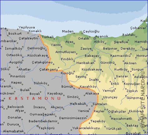 carte de  il Sinop