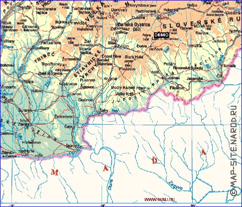 carte de Slovaquie