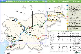 mapa de de estradas Eslovenia