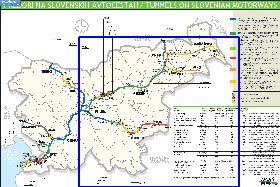 mapa de de estradas Eslovenia