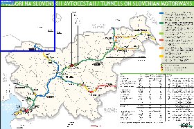 mapa de de estradas Eslovenia