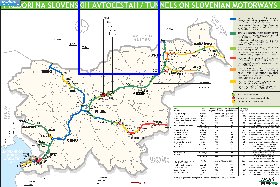 mapa de de estradas Eslovenia