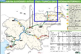 carte de des routes Slovenie