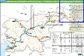 mapa de de estradas Eslovenia