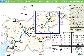 mapa de de estradas Eslovenia