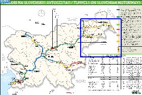 mapa de de estradas Eslovenia