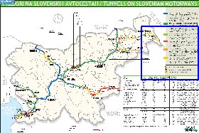 mapa de de estradas Eslovenia