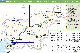 mapa de de estradas Eslovenia