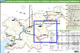 mapa de de estradas Eslovenia