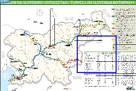 mapa de de estradas Eslovenia