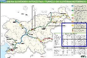 mapa de de estradas Eslovenia