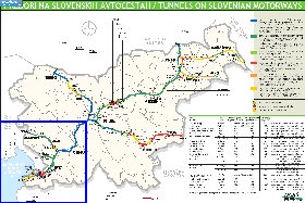 carte de des routes Slovenie