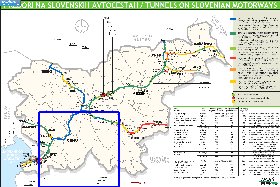 mapa de de estradas Eslovenia