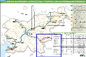 mapa de de estradas Eslovenia