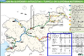 mapa de de estradas Eslovenia