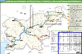 mapa de de estradas Eslovenia