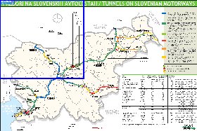 mapa de de estradas Eslovenia