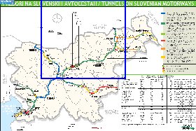 carte de des routes Slovenie